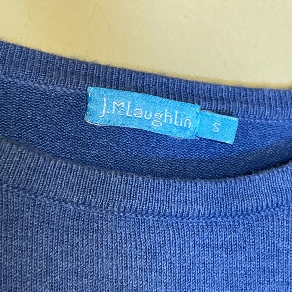 J. McLaughlin Blue Long Sleeve Top - Picture 6 of 9
